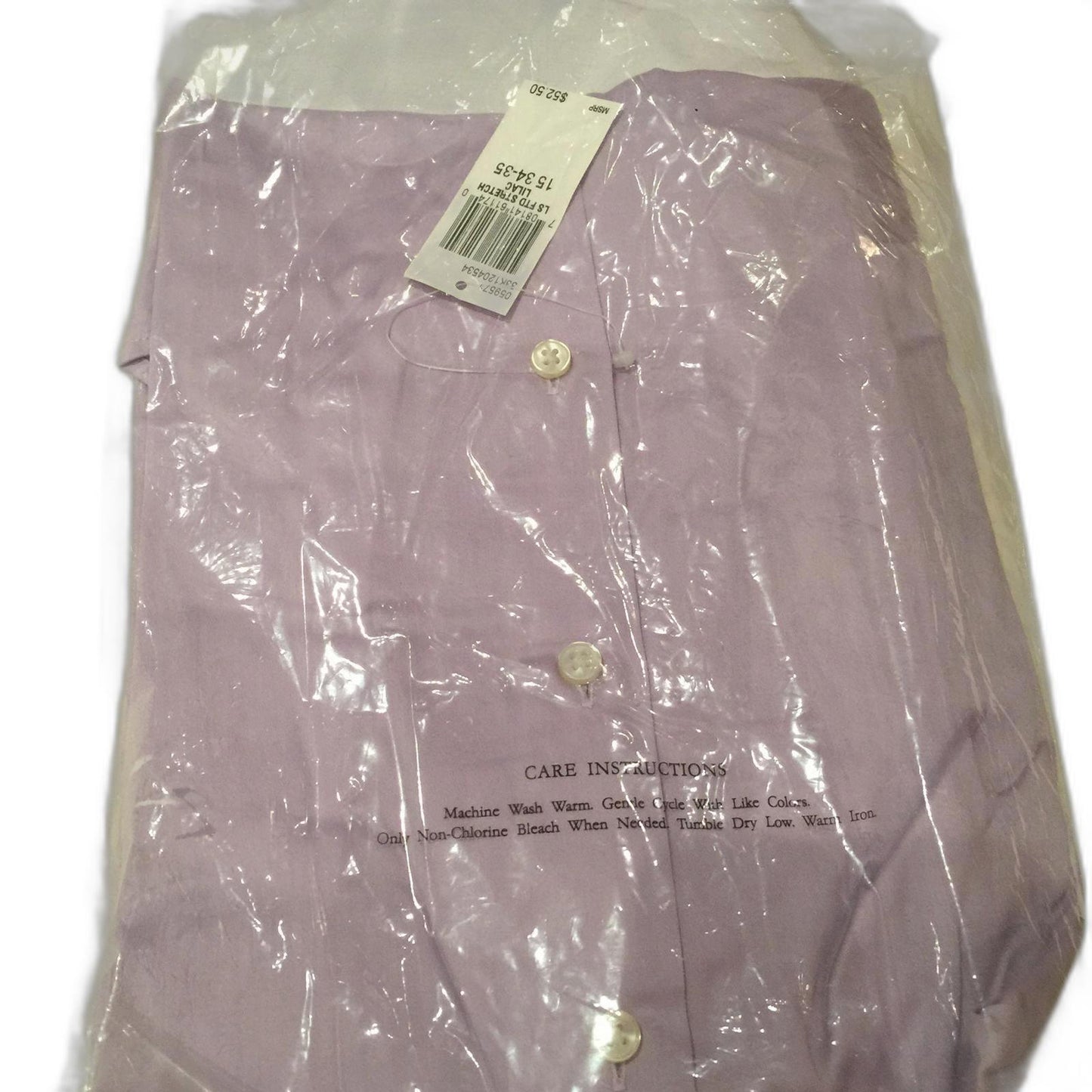 Calvin Klein Lilac Long Sleeve Shirt - New With Tags