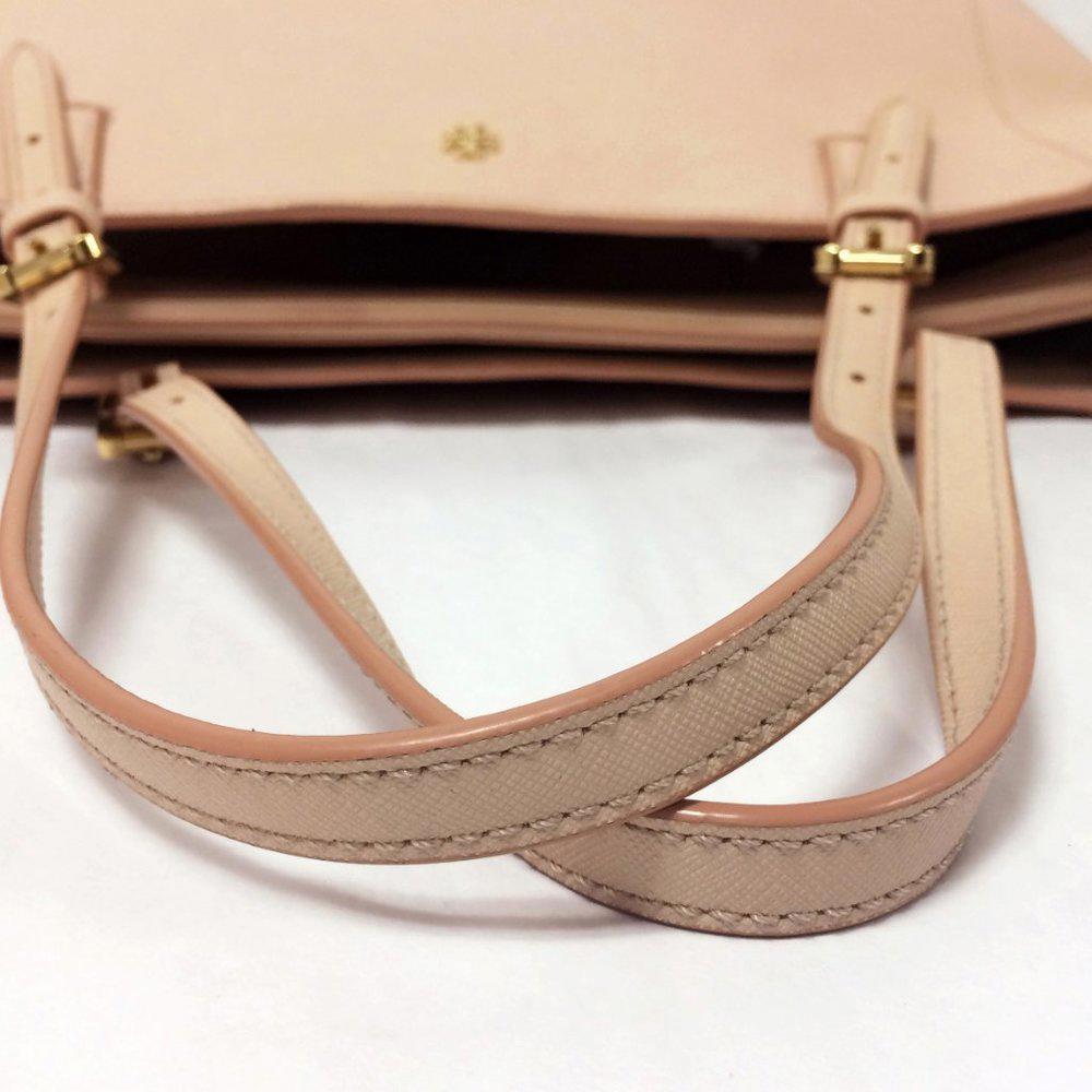 Tory Burch York Oak Small Buckle Tote