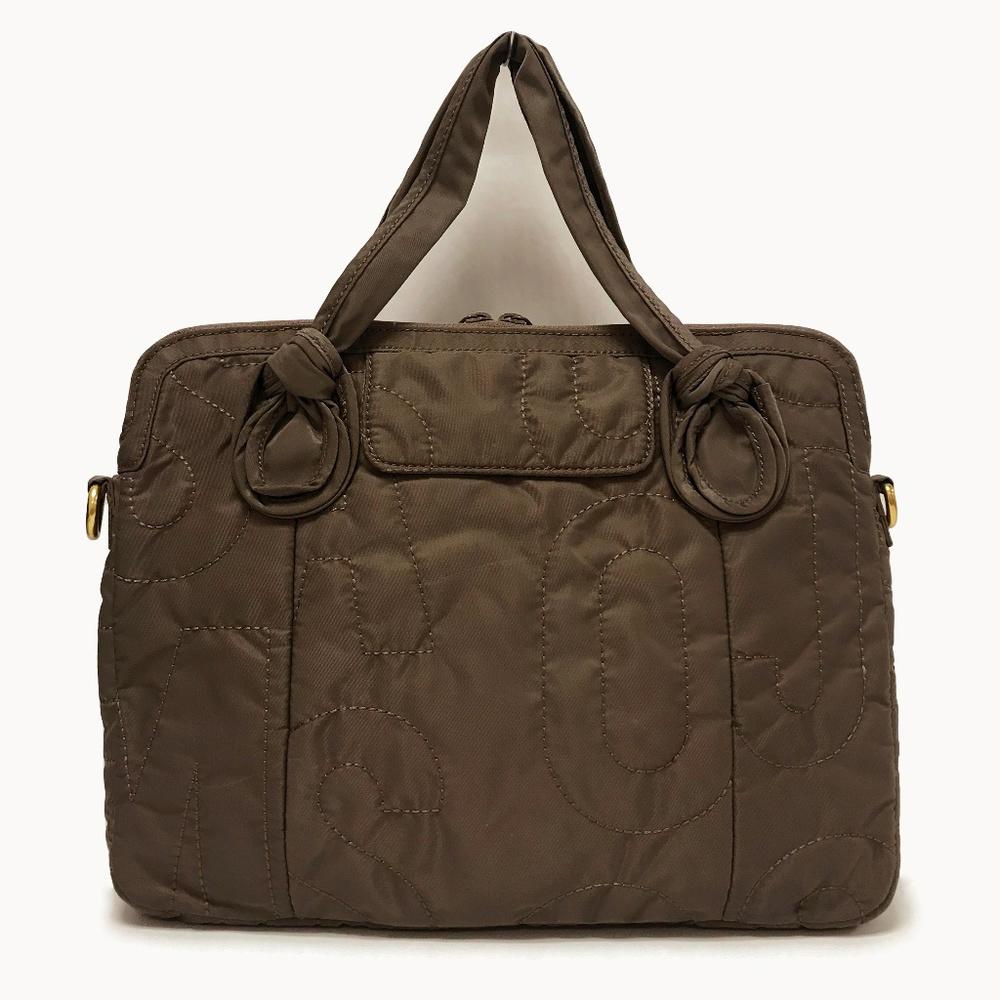 Marc by Marc Jacobs Taupe Nylon Laptop Case
