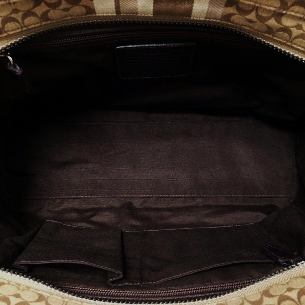 COACH 19916 Legacy Signature Stripe Khaki Candace