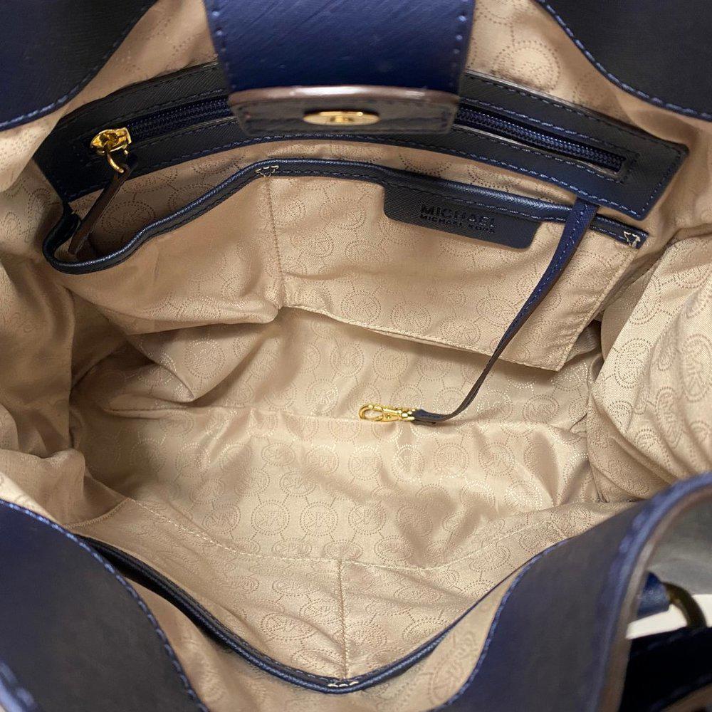 Michael by Michael Kors Hamilton Navy Blue Satchel