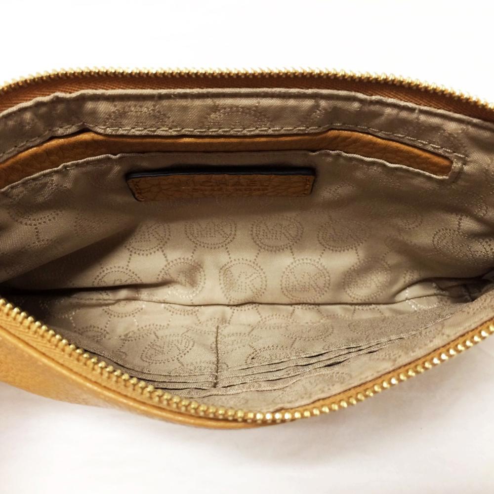 Michael Michael Kors Tan Leather Wallet Wristlet