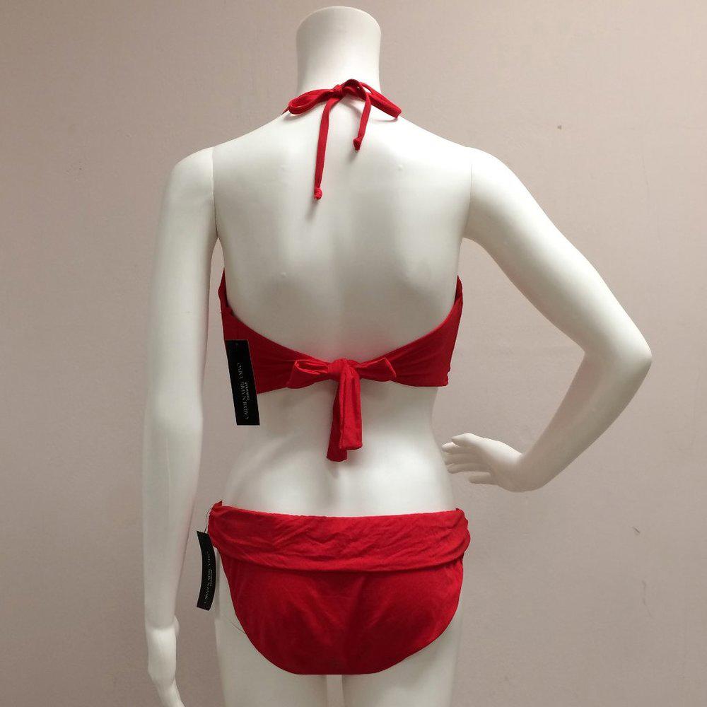 Carmen Marc Valvo Poppy Red Swimsuit