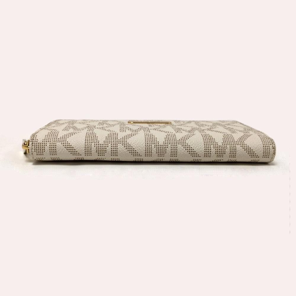 Michael Kors Vanilla Continental Zip Wallet
