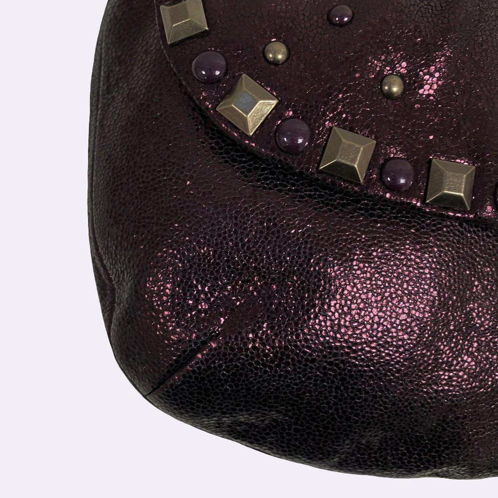 COACH 15358 Kristin Studded Metallic Hobo