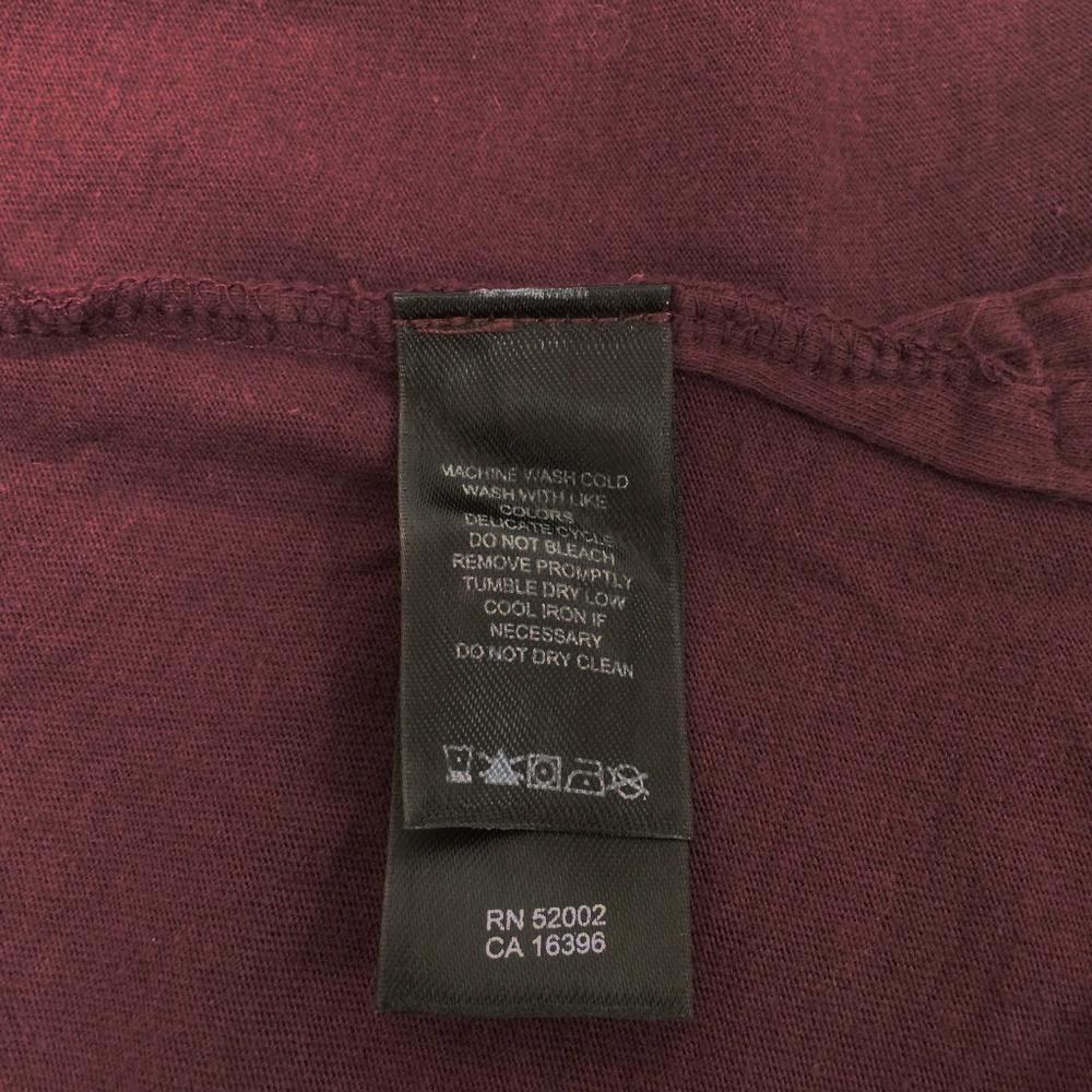 DKNY Jeans Burgundy Men Polo Shirt Size M
