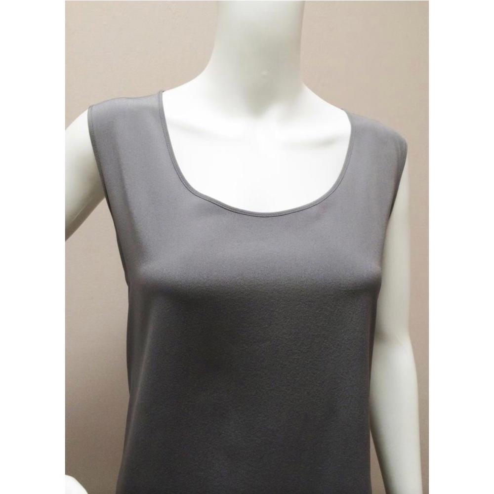 Akris Punto Grey Wool Sleeveless Top