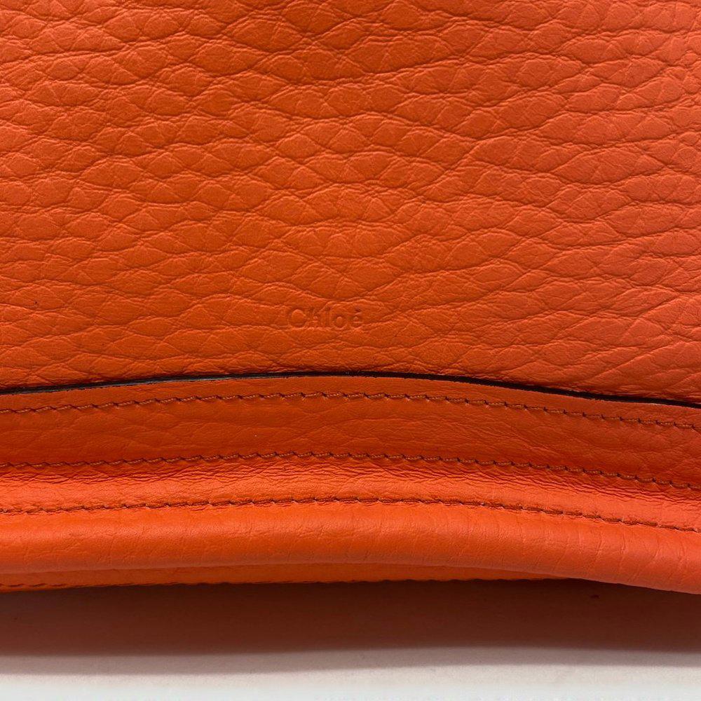 Chloe Paraty Orange Fizz Leather Satchel Bag