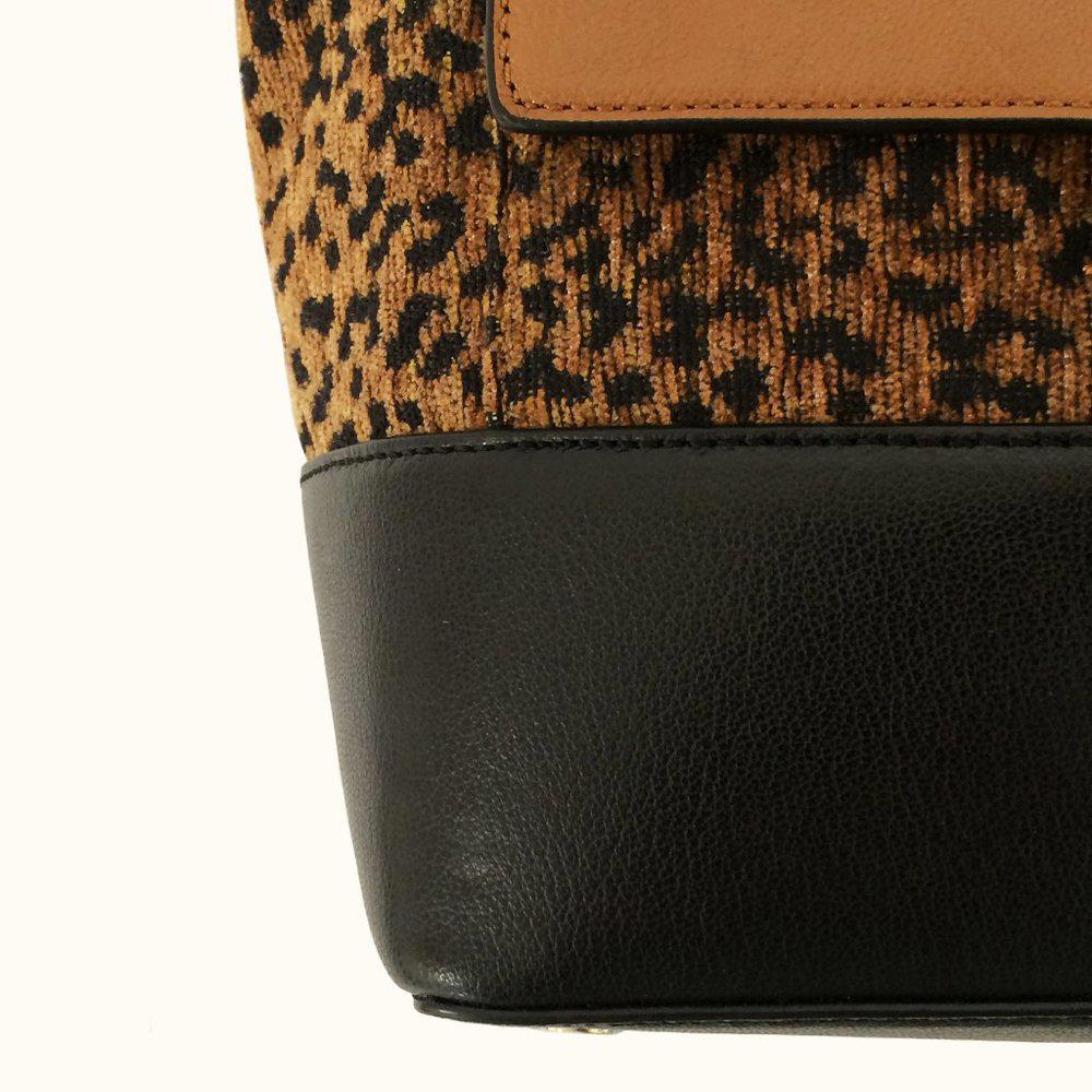 DVF 440 Leopard Top Handle Satchel