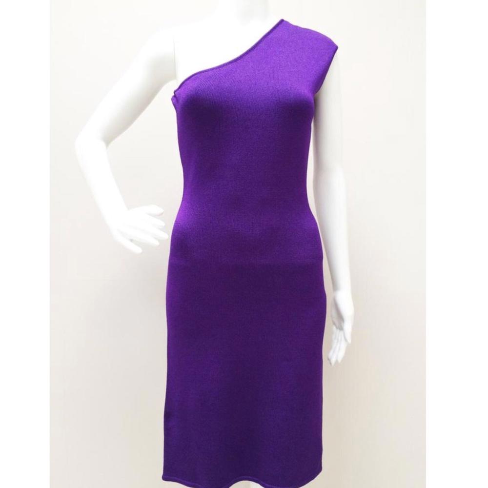 Ralph Lauren Asymmetrical Purple Dress