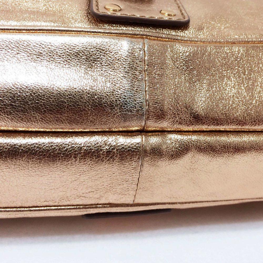 KOOBA Harlan Gold Leather Shoulder Bag