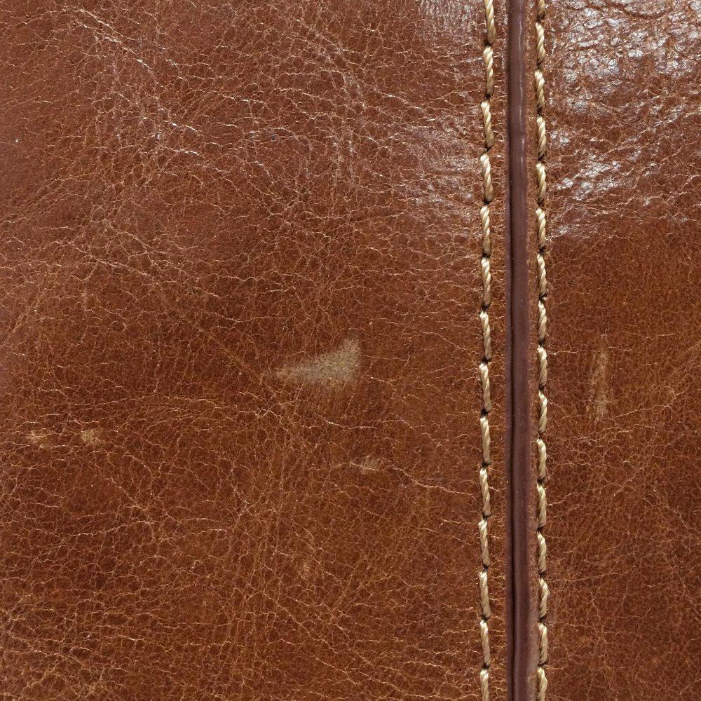 Giani Bernini Glazed Leather Tobacco Shoulder Bag