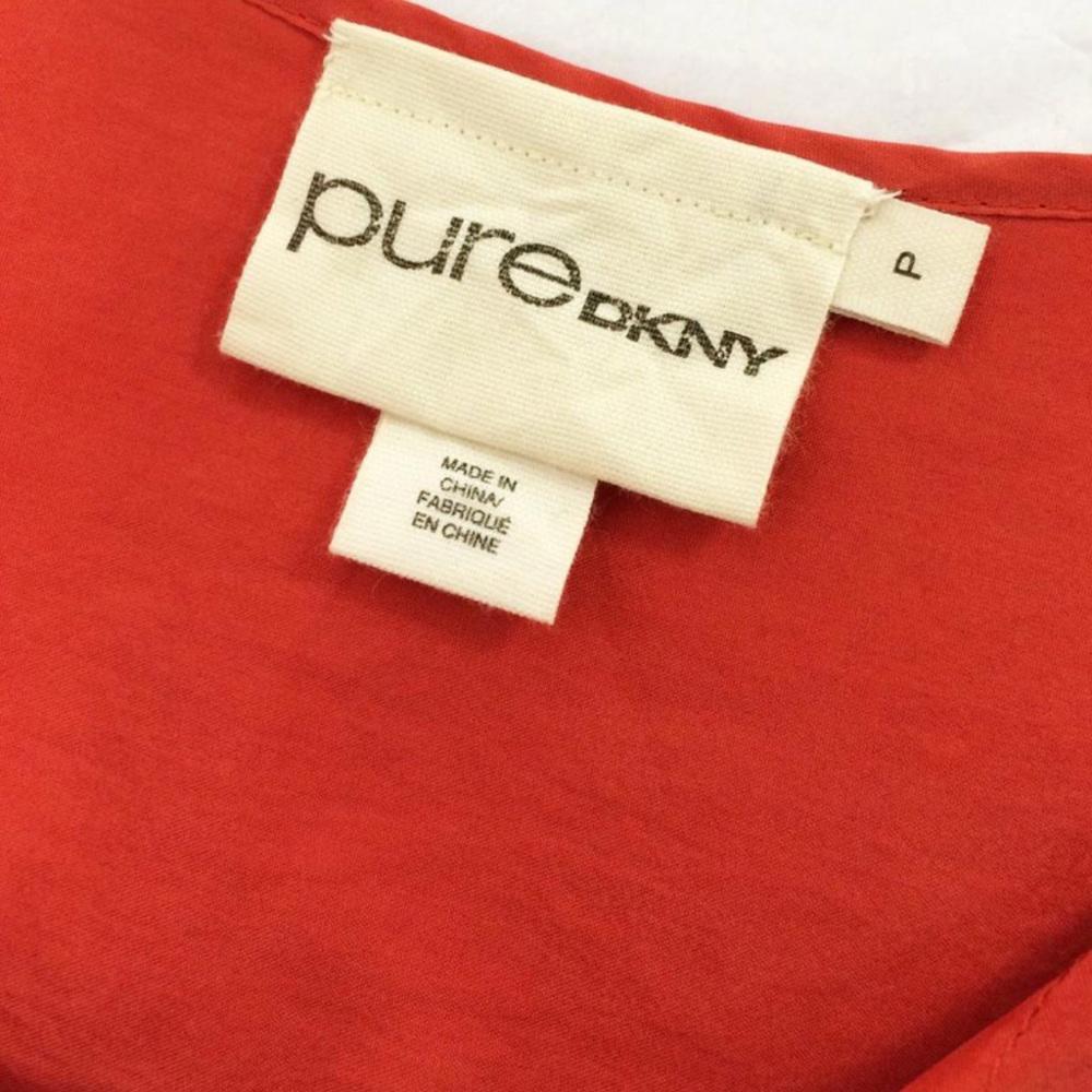 DKNY Bishop Sleeves Asymmetrical Shirt