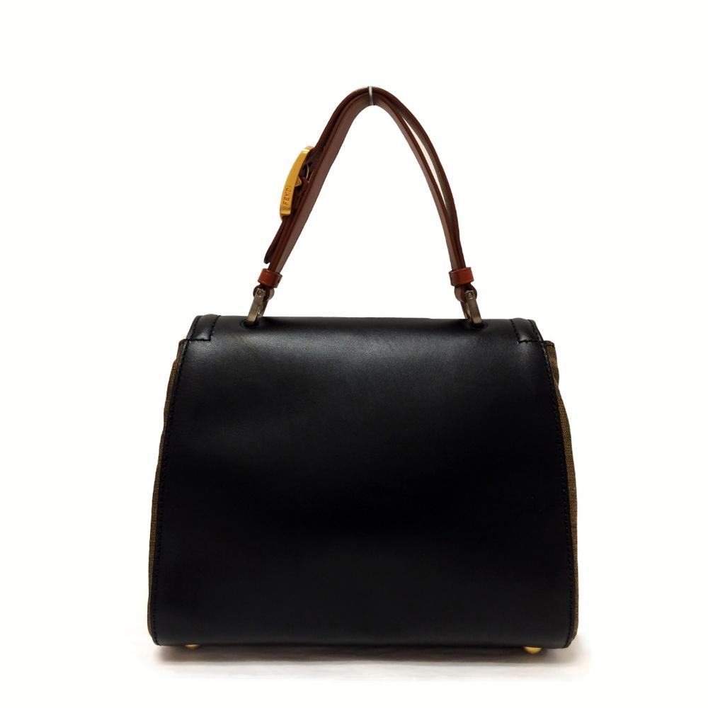 Fendi Silvana Black Leather Bag