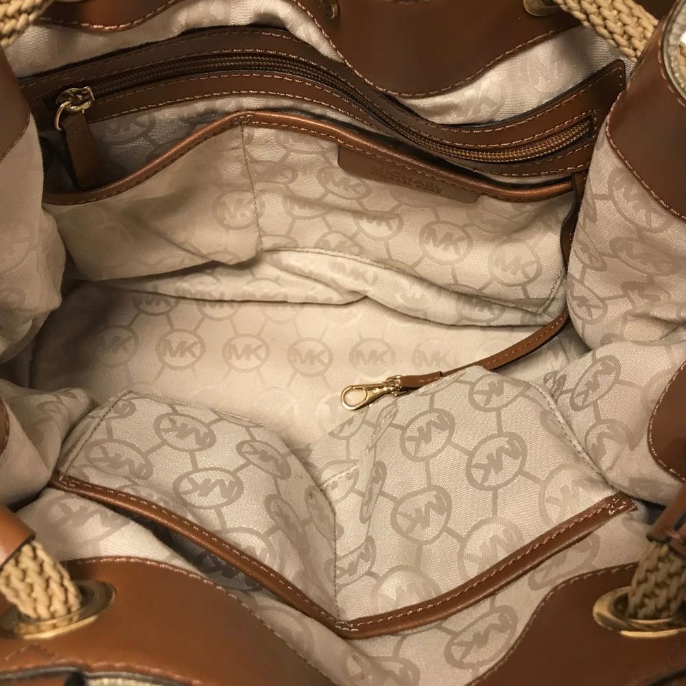 Michael by Michael Kors Marina Gold Canvas Bag