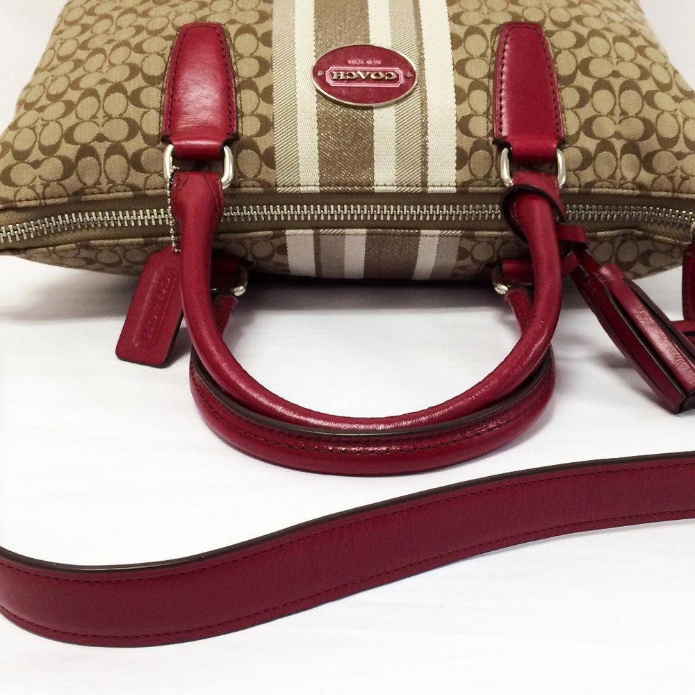 COACH 21154 Red Legacy Molly Satchel