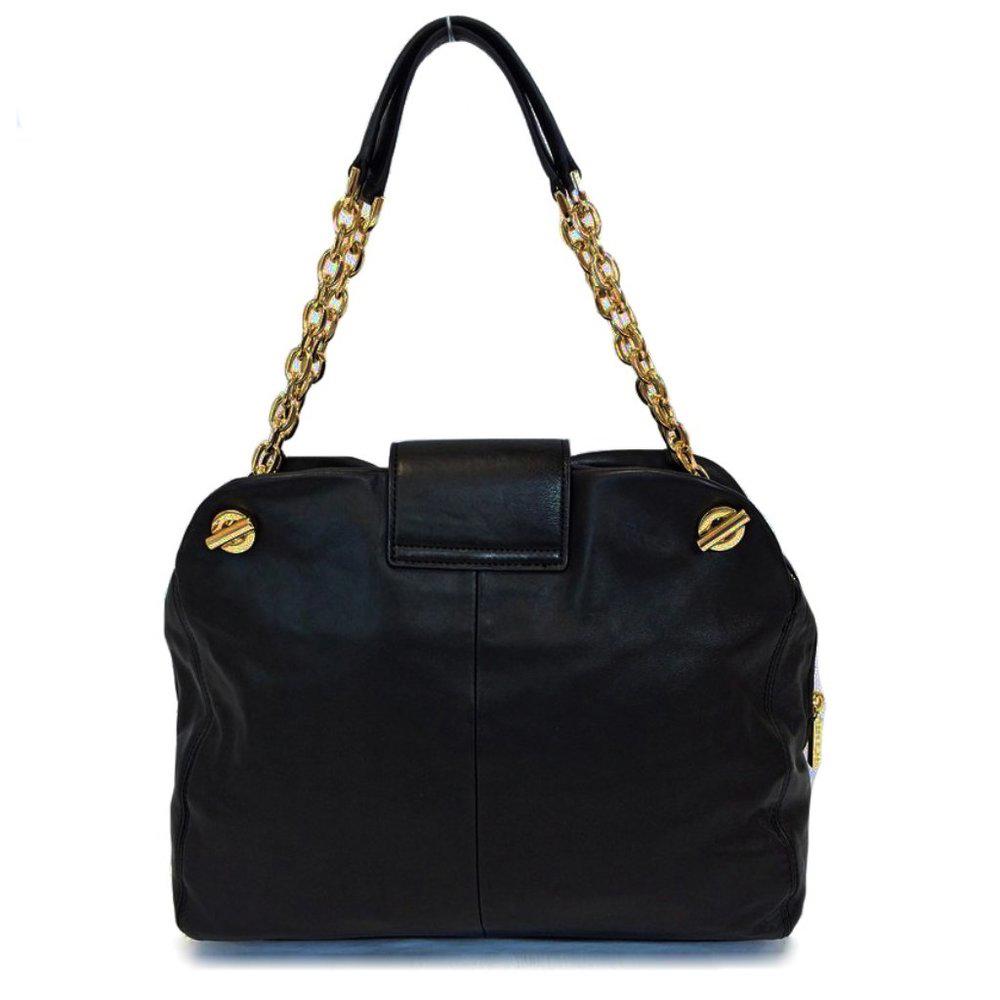 Tory Burch Megan Black Leather Shoulder Bag