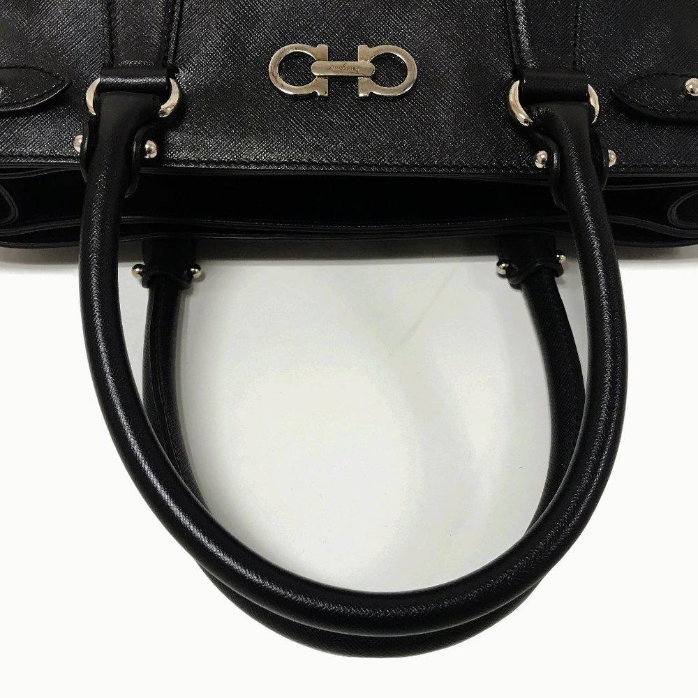Salvatore Ferragamo Batik Saffiano Leather Satchel