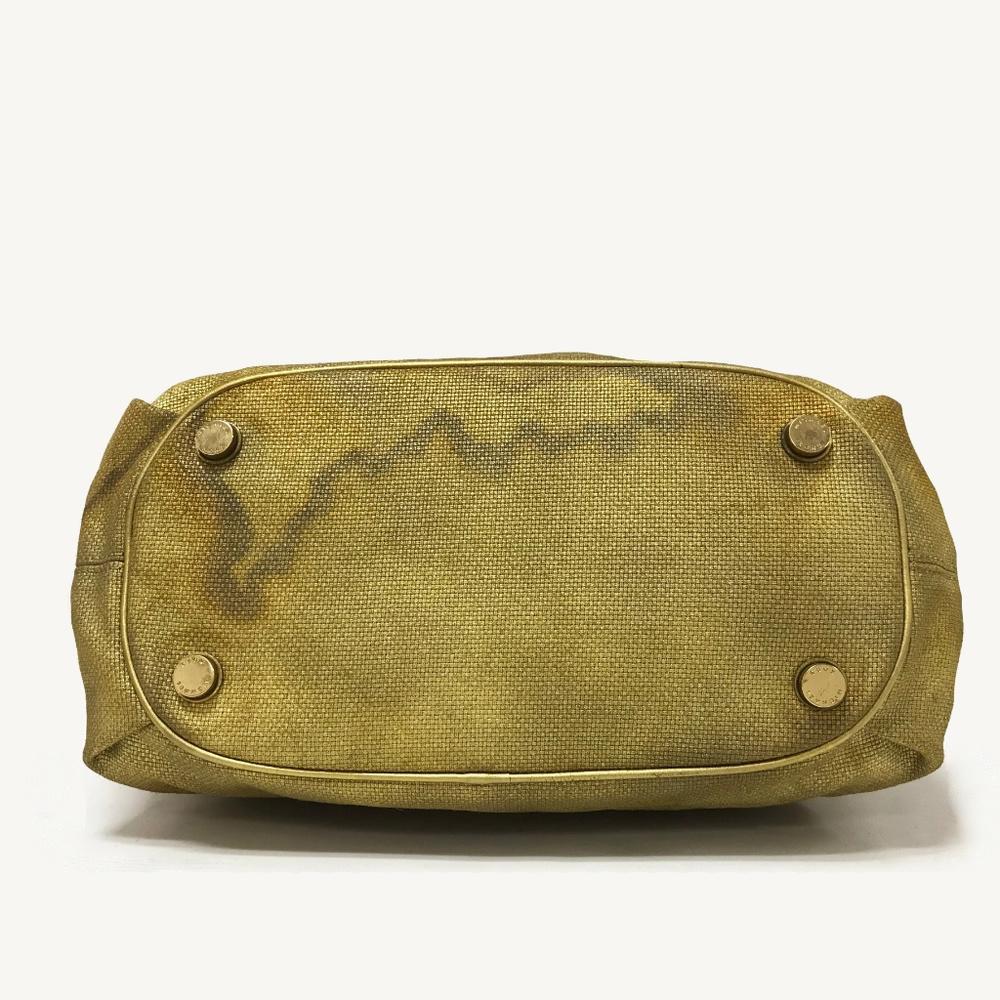 Michael by Michael Kors Marina Gold Canvas Bag
