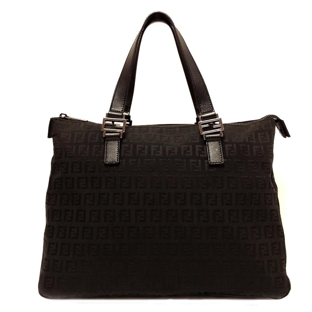 FENDI Zucca Roll Tote Bag