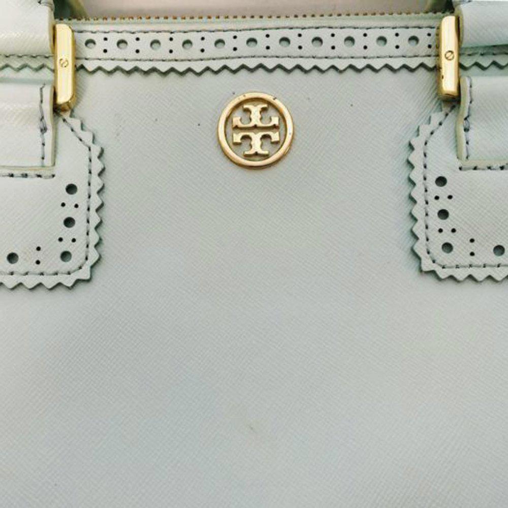 Tory Burch Robinson Spectator Mint Green Satchel