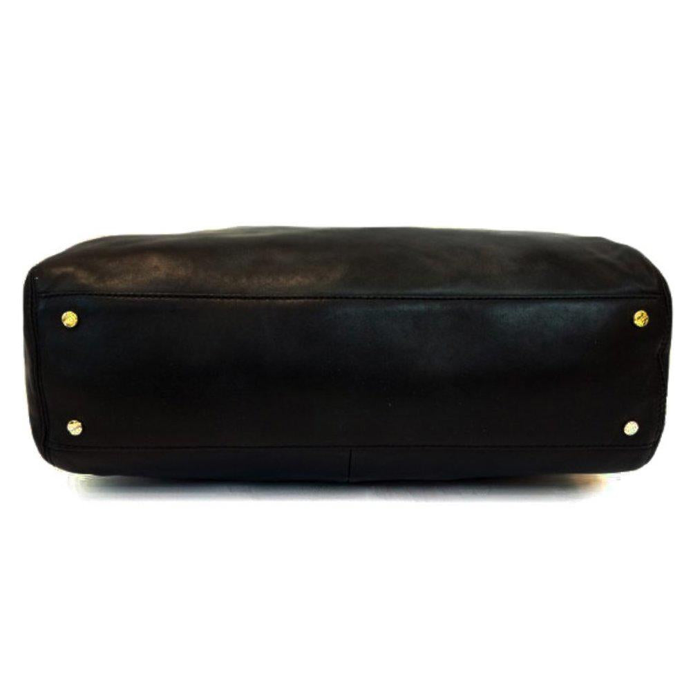 Tory Burch Megan Black Leather Shoulder Bag