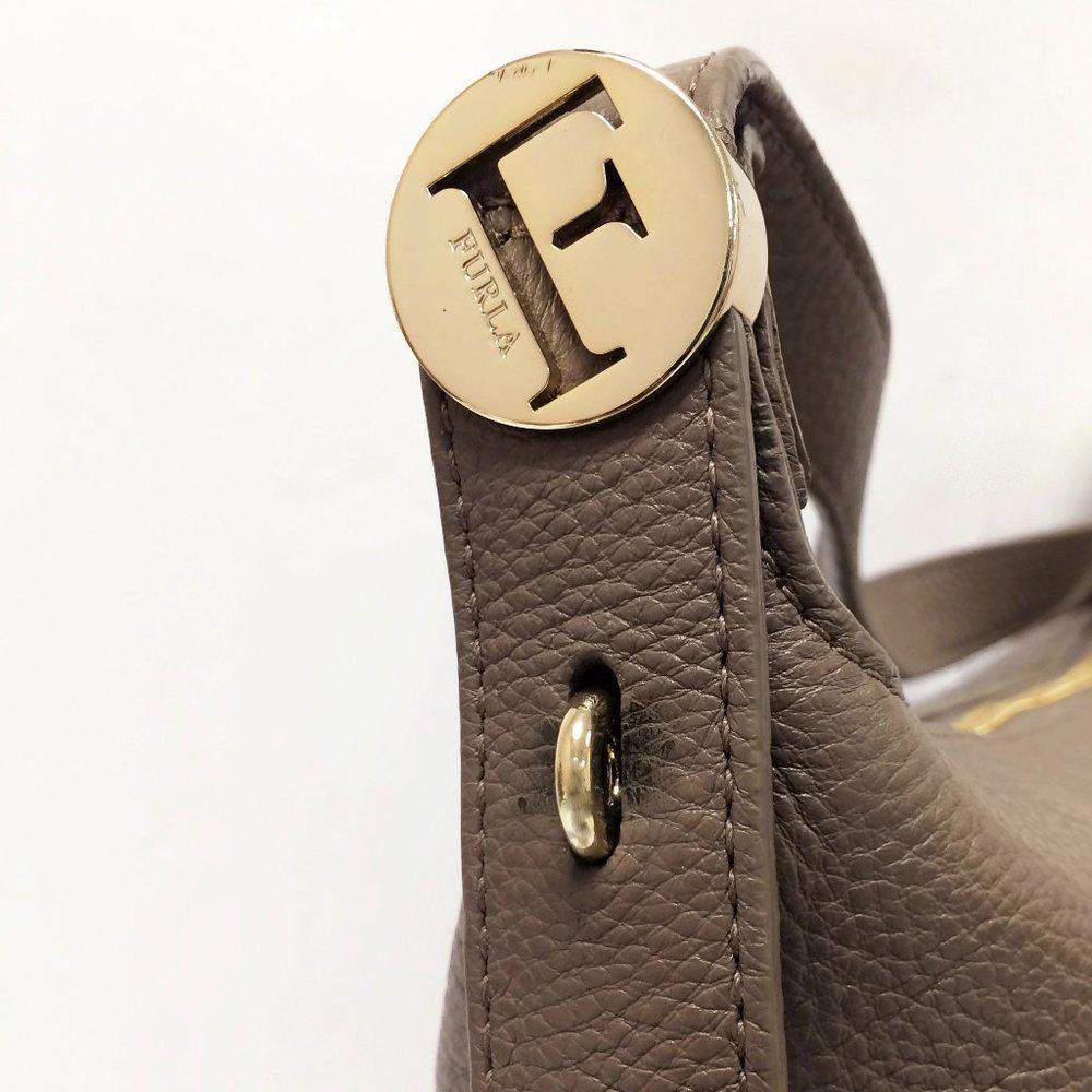 FURLA Melody Daino Leather Hobo Bag