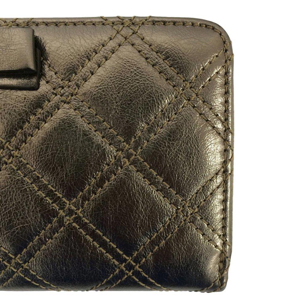 Marc Jacobs Quilted Leather Pewter Wallet