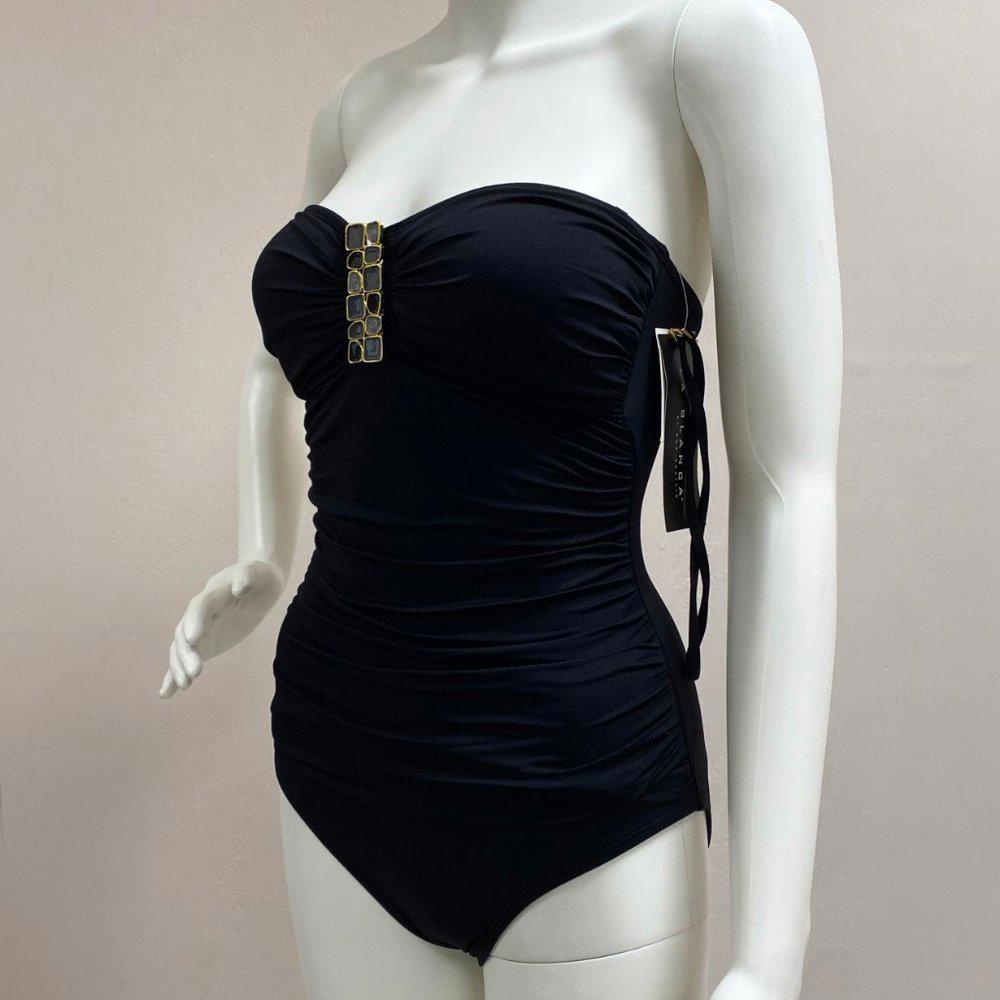 La Blanca Black One Piece Bathing Suit