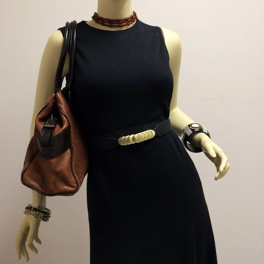 Fendi Du Jour Crisp Brown Nappa Leather Bag