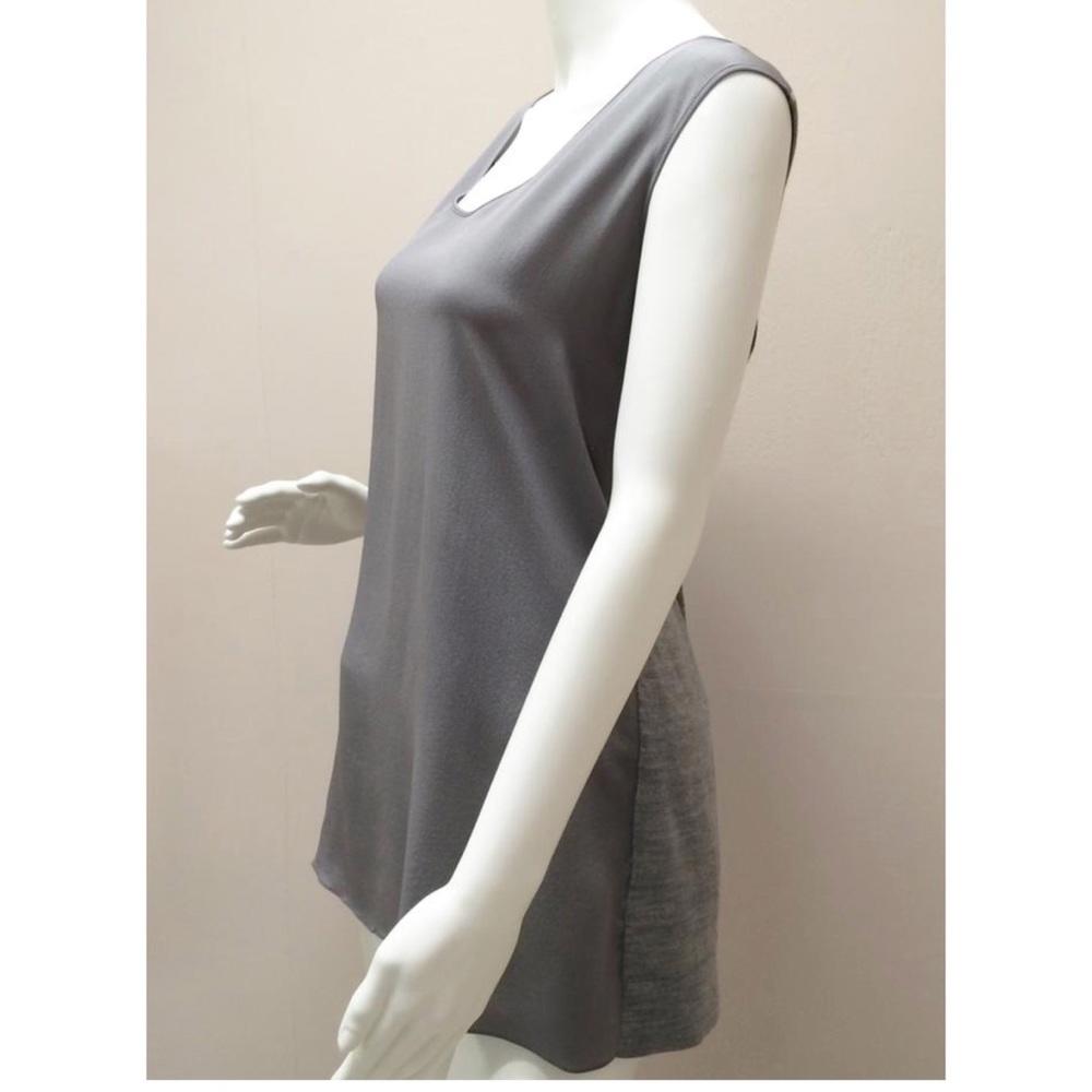 Akris Punto Grey Wool Sleeveless Top