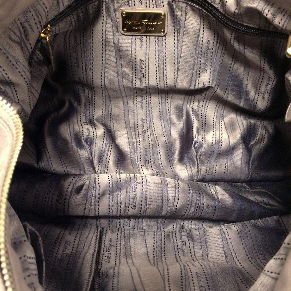 Salvatore Ferragamo Glenn Grey Vara Icona Bag