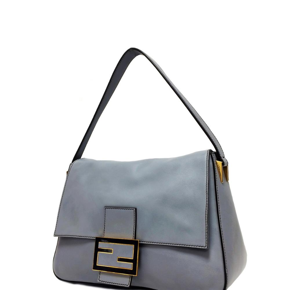 Fendi Blue Mamma Shoulder Bag
