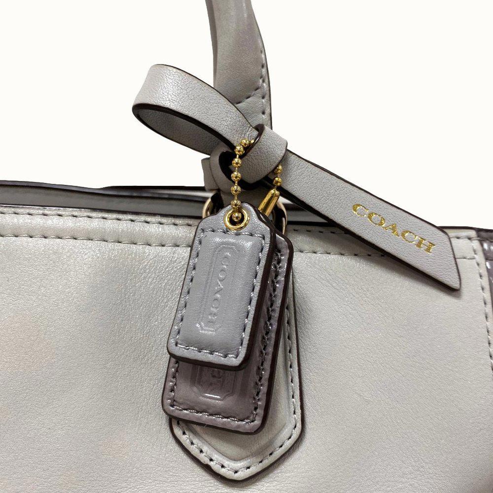COACH 25057 Blaire Grey Color block Conv. Tote