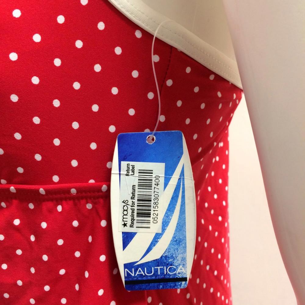 Nautica Red Dress Swimsuit