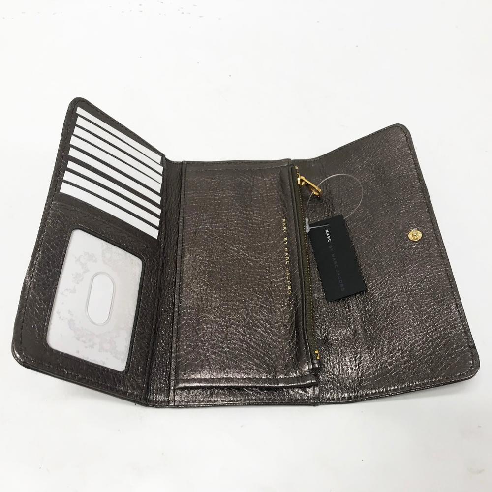 Marc by Marc Jacobs Pewter Leather Wallet
