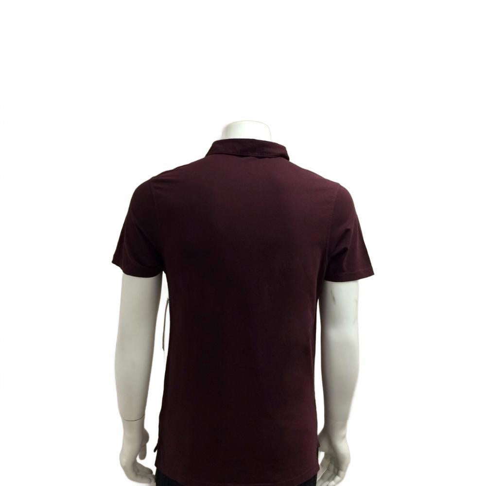 DKNY Jeans Burgundy Men Polo Shirt Size M