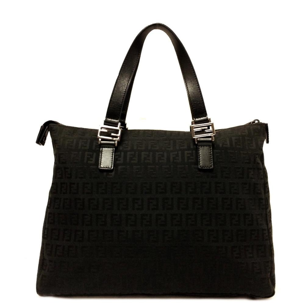 FENDI Zucca Roll Tote Bag