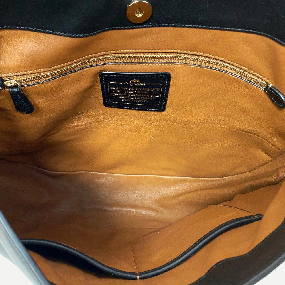 COACH 36026 Nomad Black Leather Hobo Bag