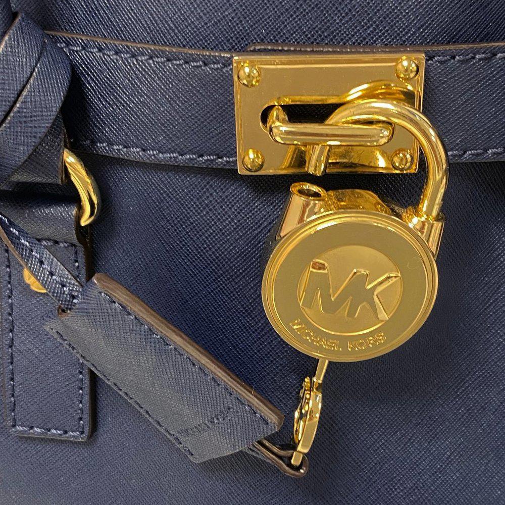 Michael by Michael Kors Hamilton Navy Blue Satchel