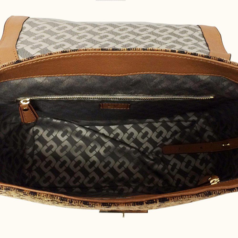 DVF 440 Leopard Top Handle Satchel