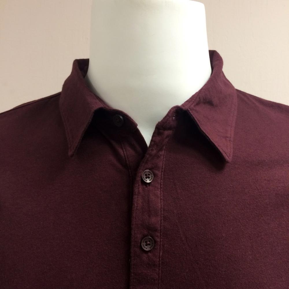 DKNY Jeans Burgundy Men Polo Shirt Size M
