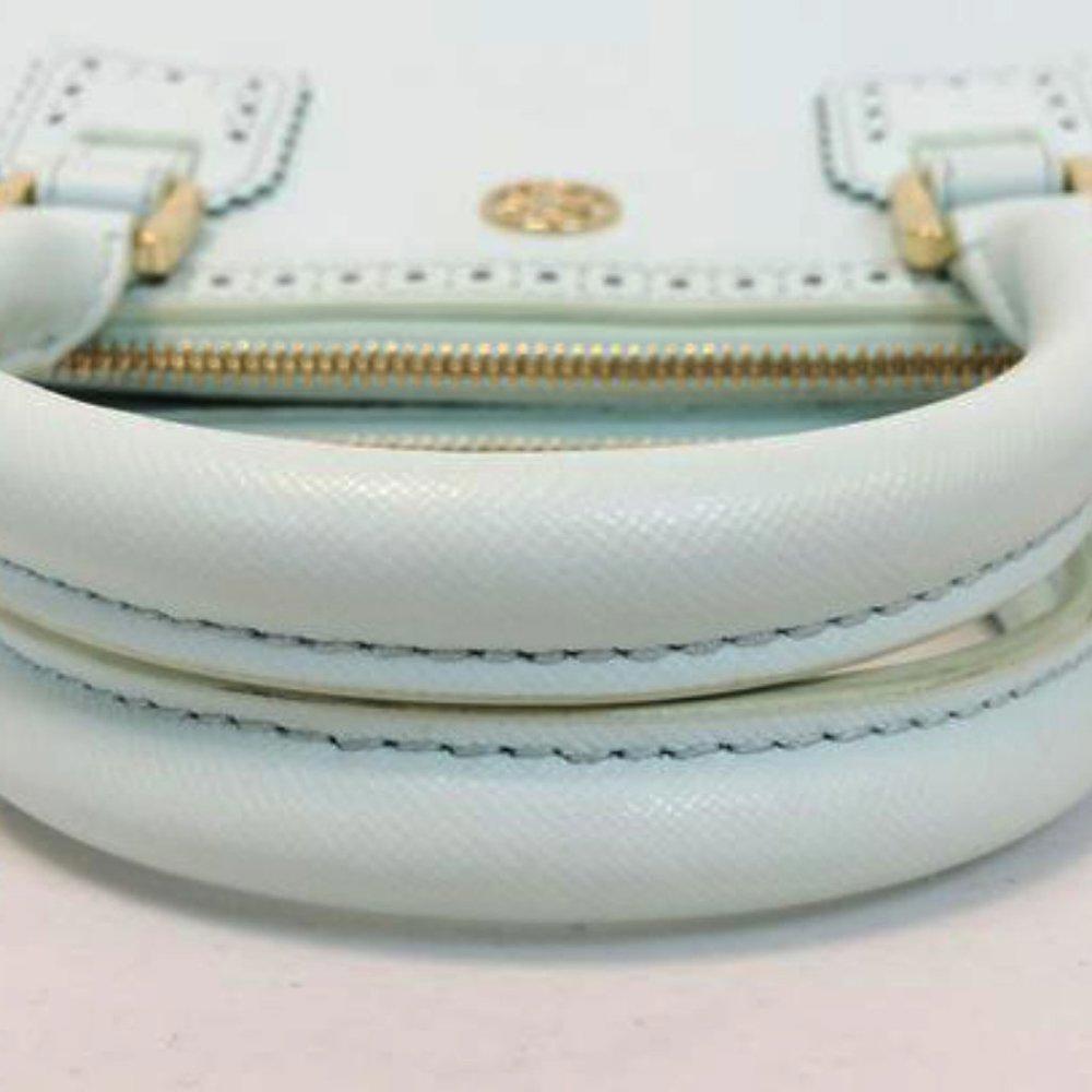 Tory Burch Robinson Spectator Mint Green Satchel