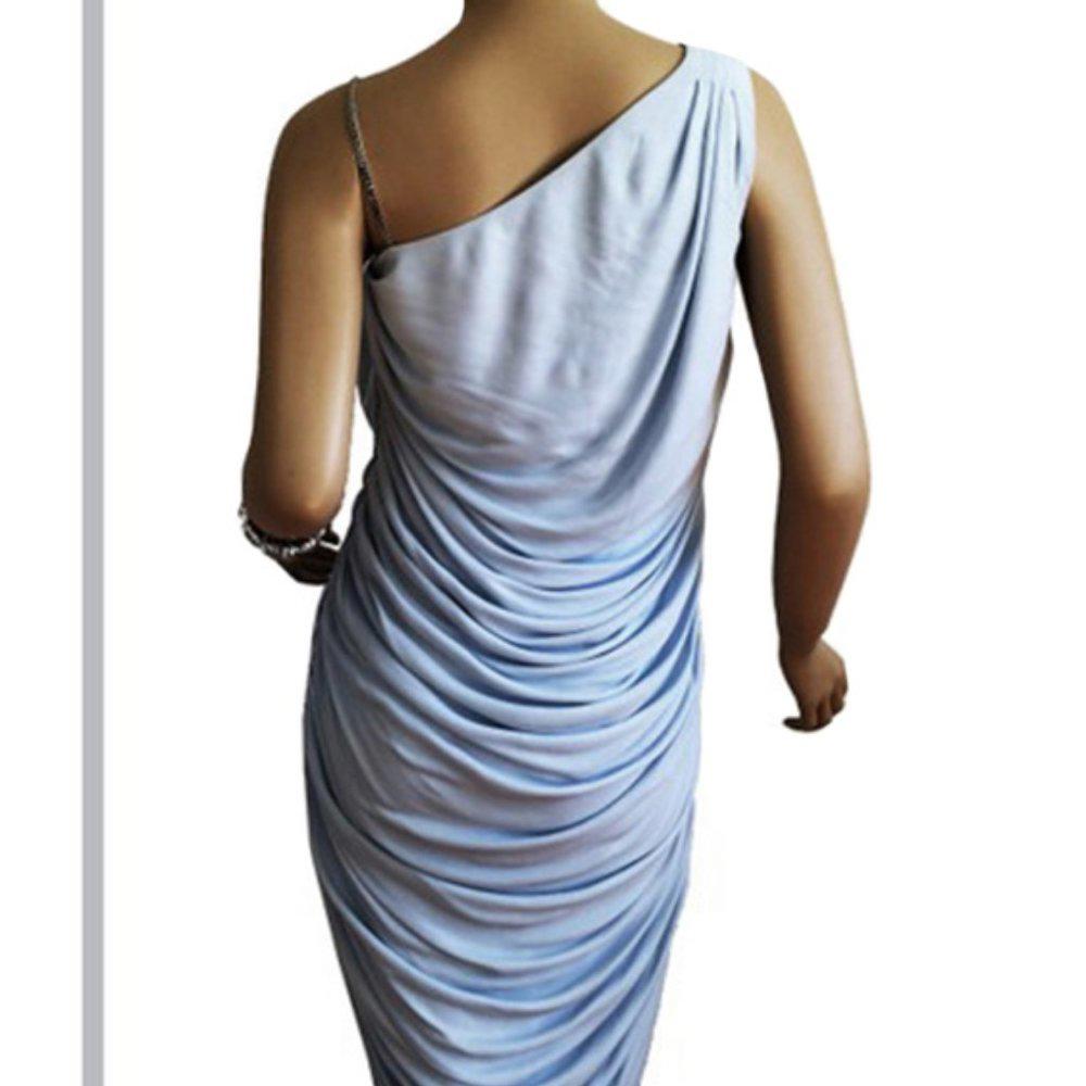 Michael Kors Light Blue Asymmetrical Dress