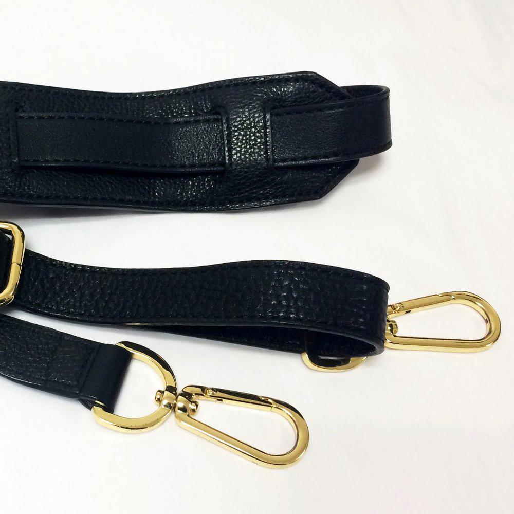 Tory Burch Stacked Double -T Black Leather Bag