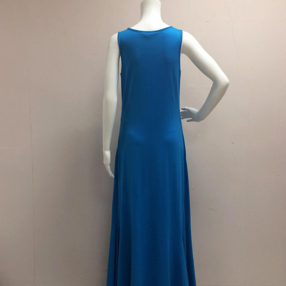 Ralph Lauren Blue Sleeveless Maxi Dress