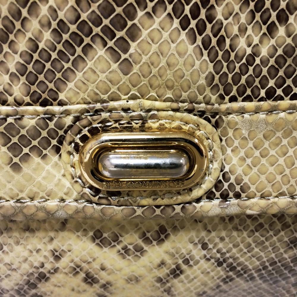 Rebecca Minkoff Covet Snake Embossed Satchel