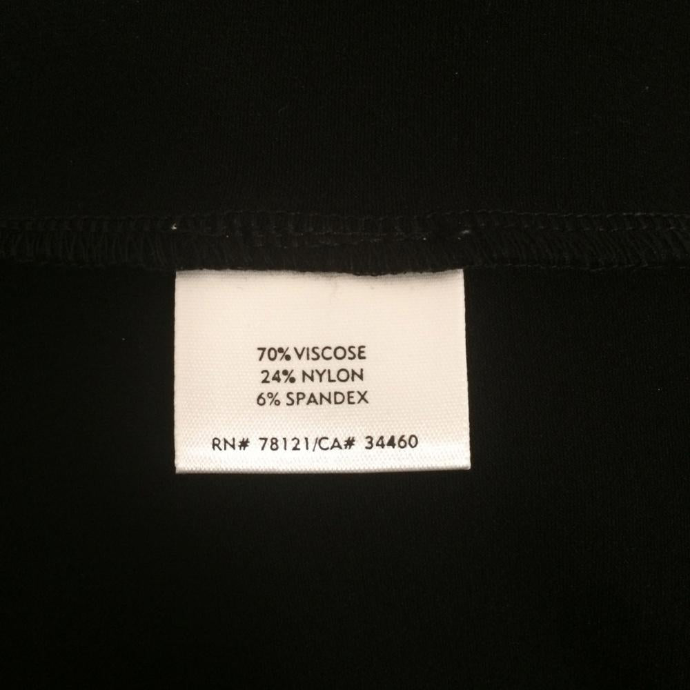 Eileen Fisher Black Fold Over Crepe Skirt