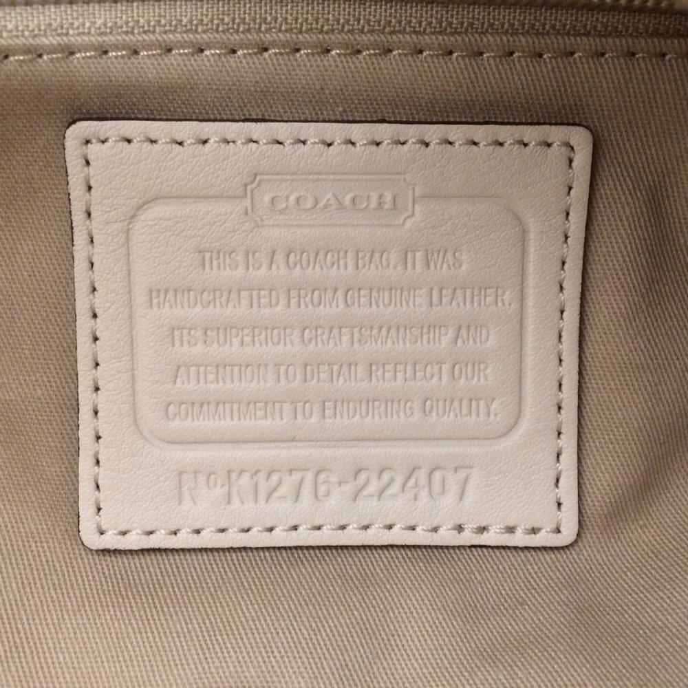 COACH 22407 Legacy Archival White Bucket Bag