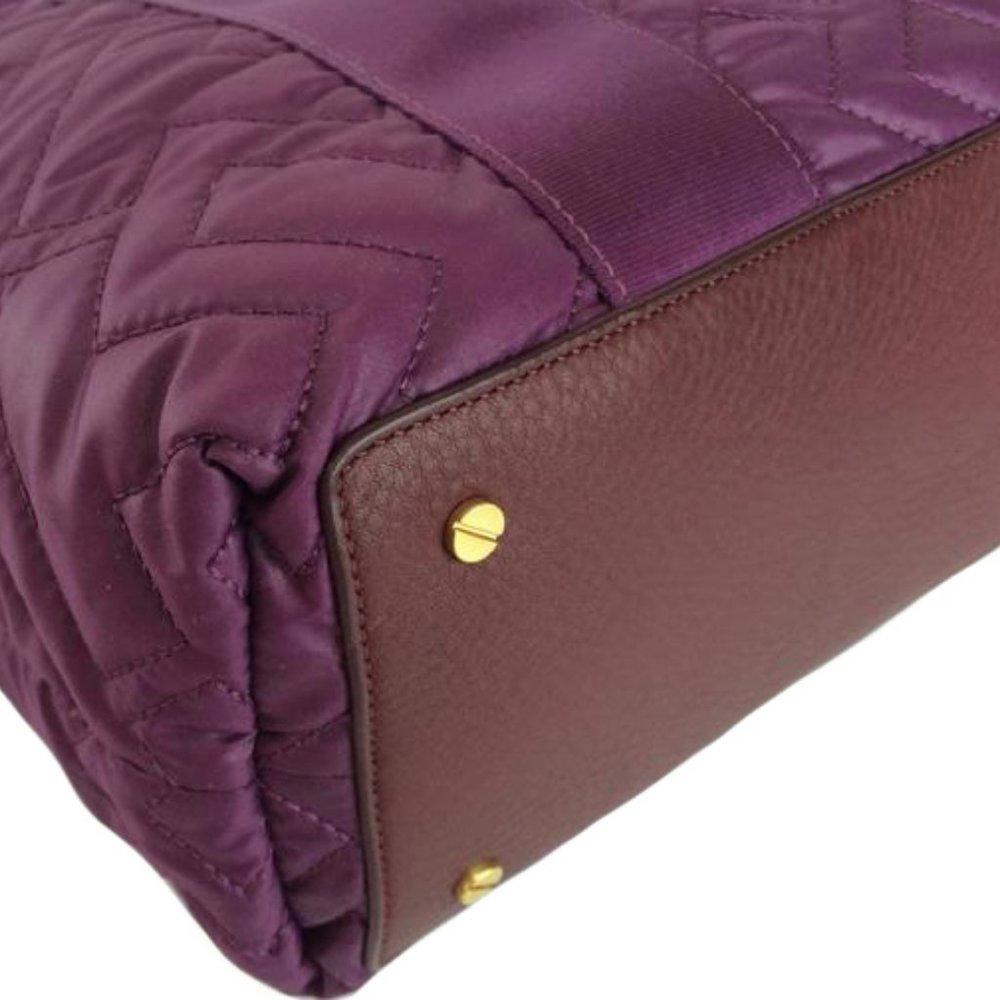 Tory Burch Ski Vintage Jayden Purple Tote
